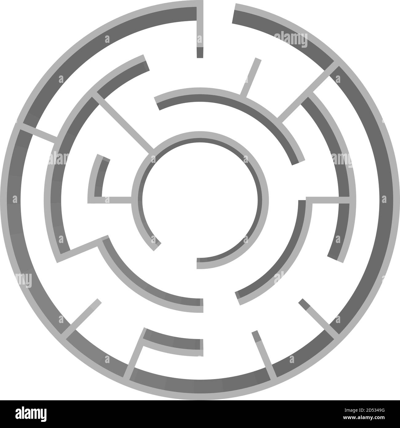Solvable 3D maze, labyrinth, puzzle game vector illustration Stock ...
