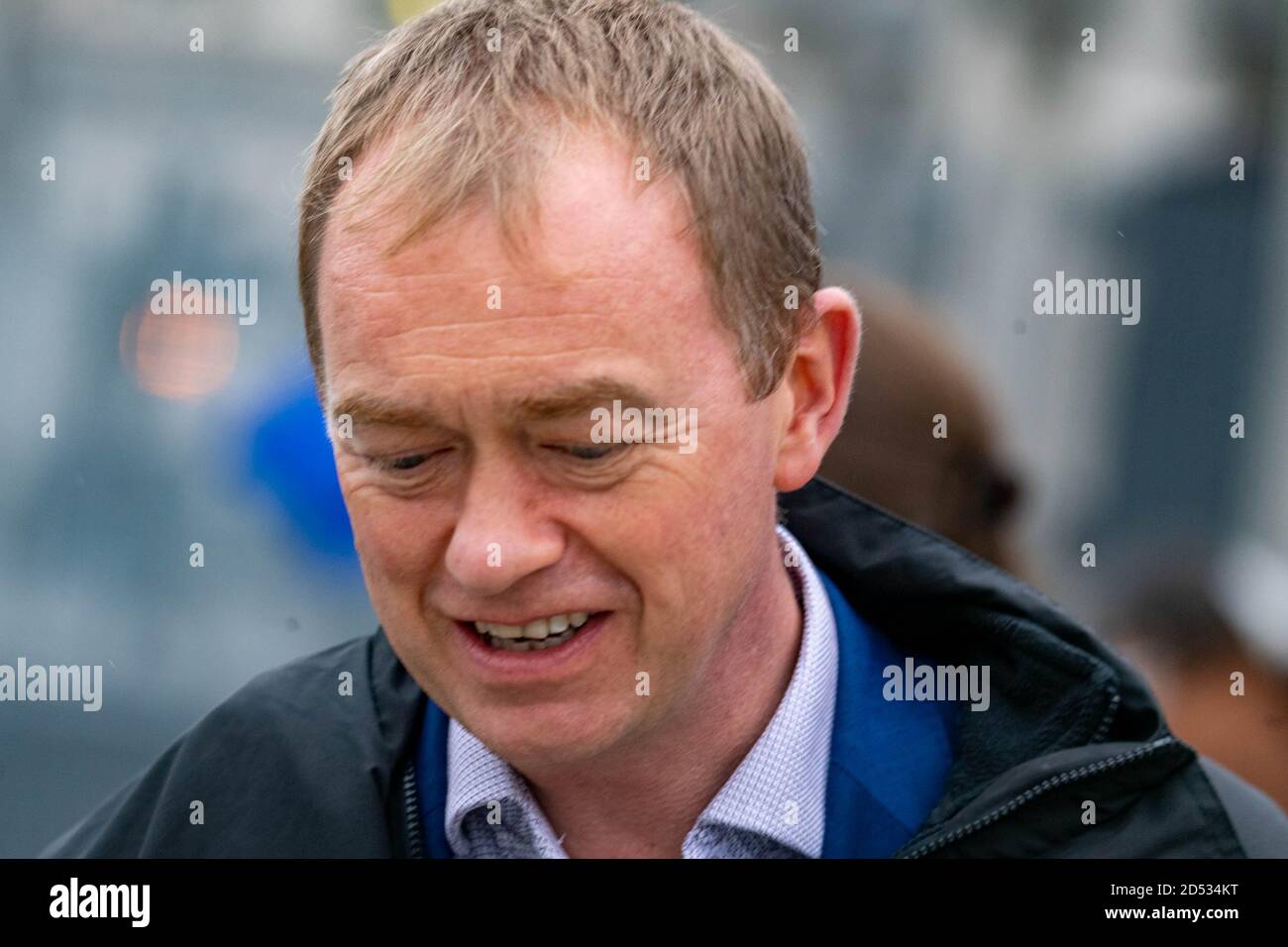 Tim Farron Member of Parliament for Westmorland and Lonsdale former leader of the Liberal Democrat party Stock Photo
