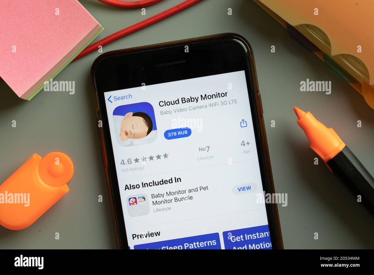 baby monitor with screen and mobile app