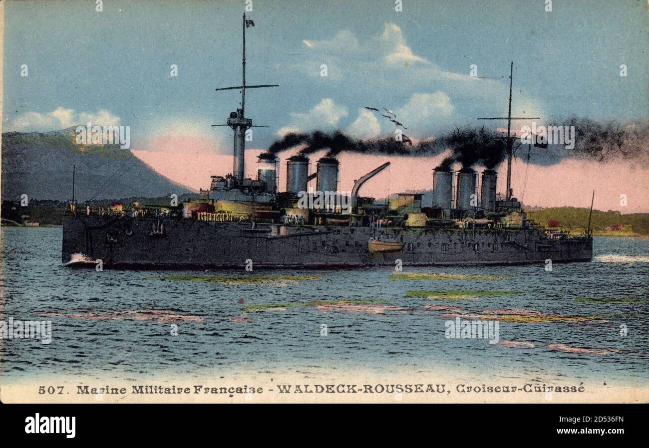 Französisches Kriegsschiff, Croiseur Cuirassé, Waldeck Rousseau usage