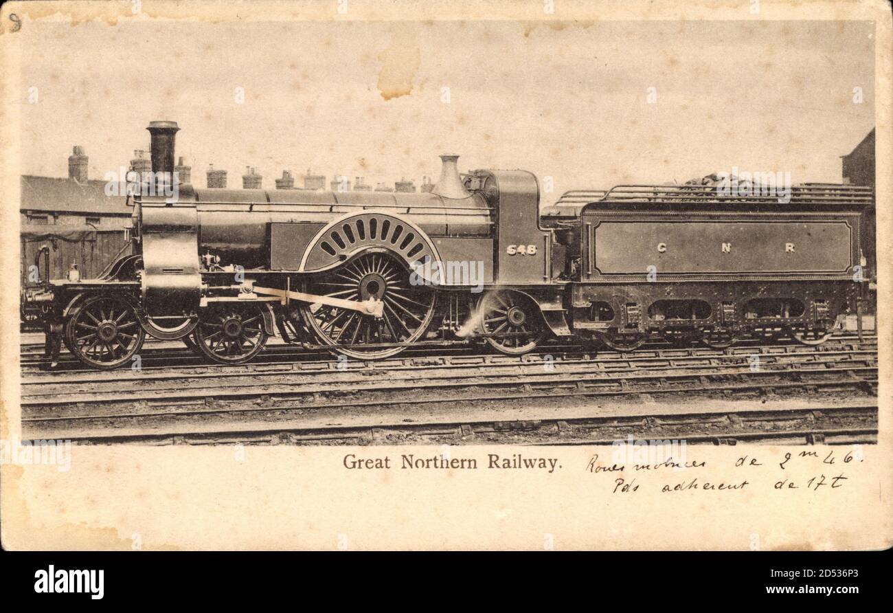 Britische Eisenbahn, Dampflokomotive, Great Northern Railway | usage worldwide Stock Photo