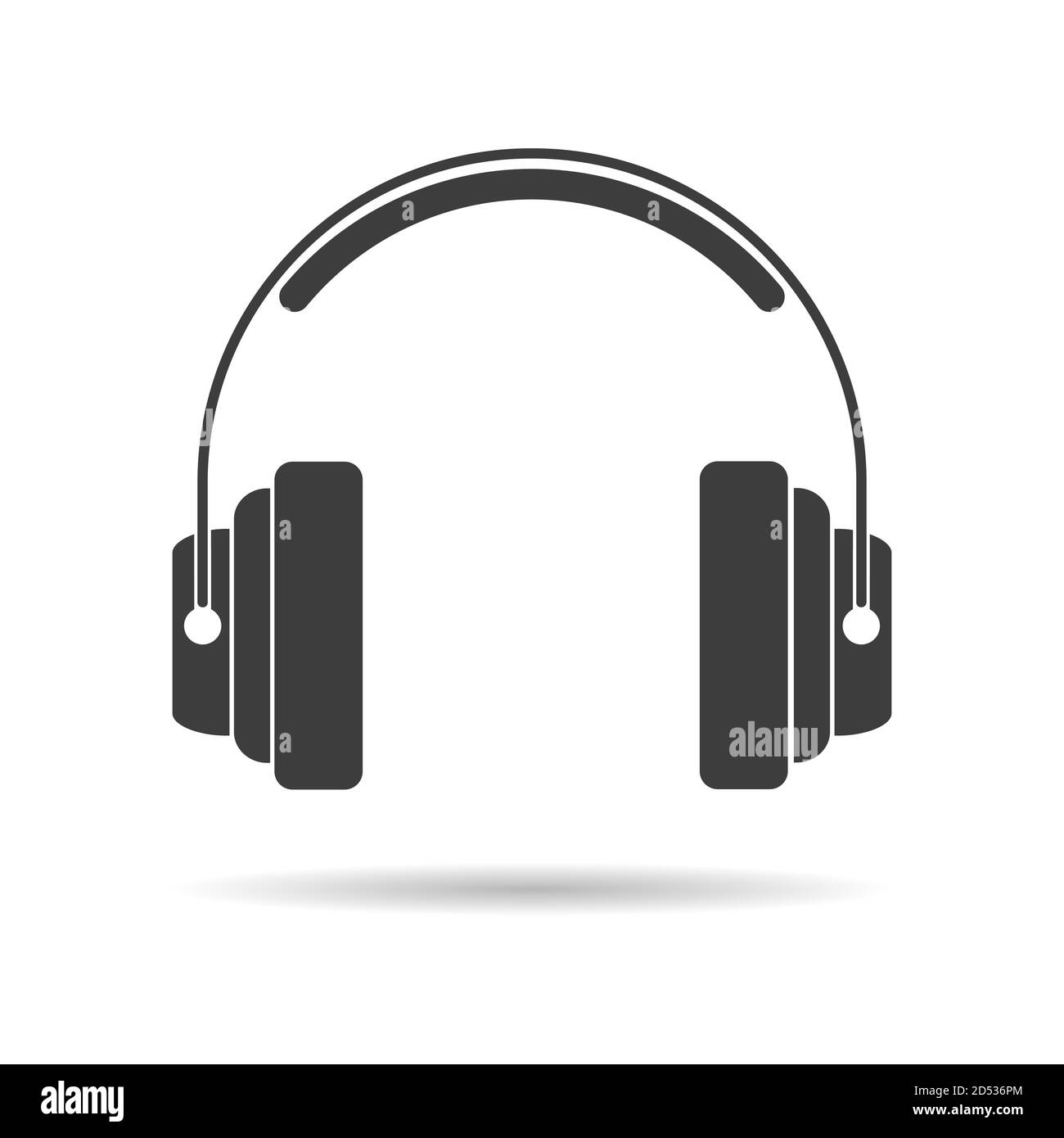 Silhouette of studio headphones Stock Vector Image & Art Alamy