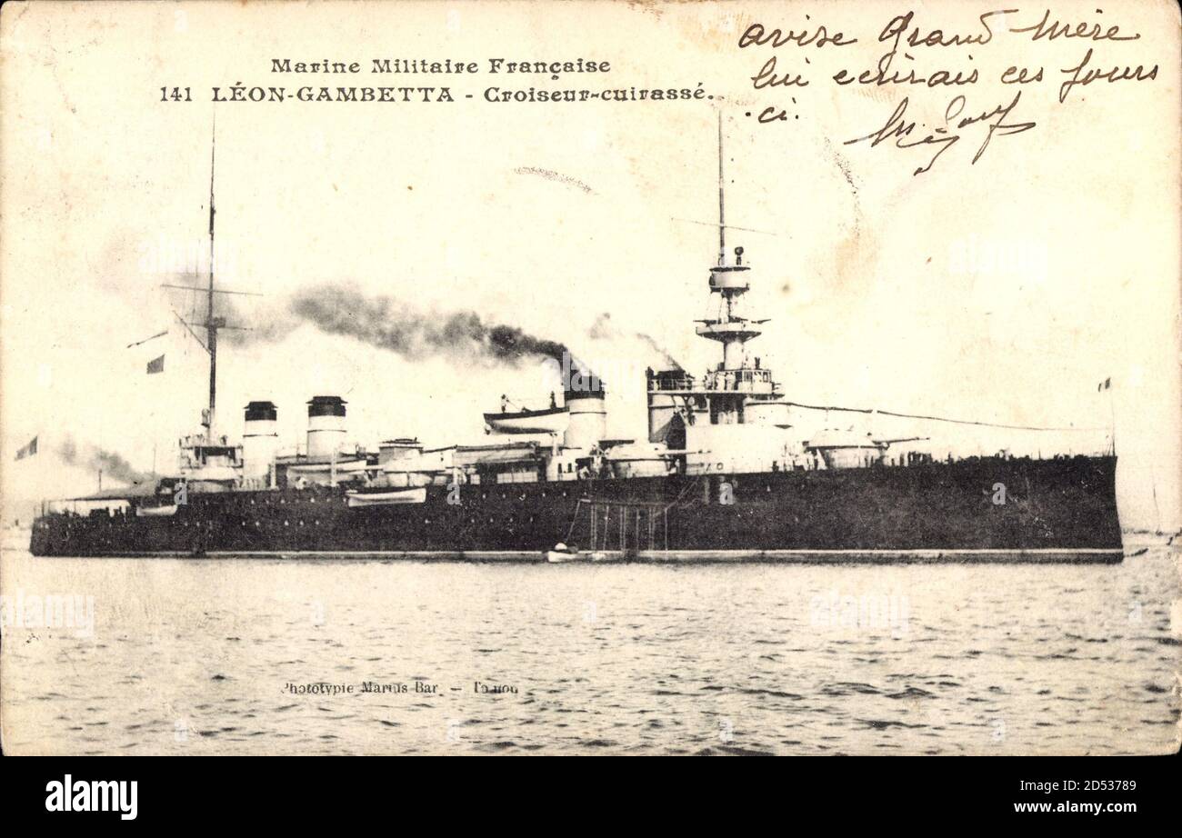 Französisches Kriegsschiff, Léon Gambetta, Marine Militaire, Croiseur