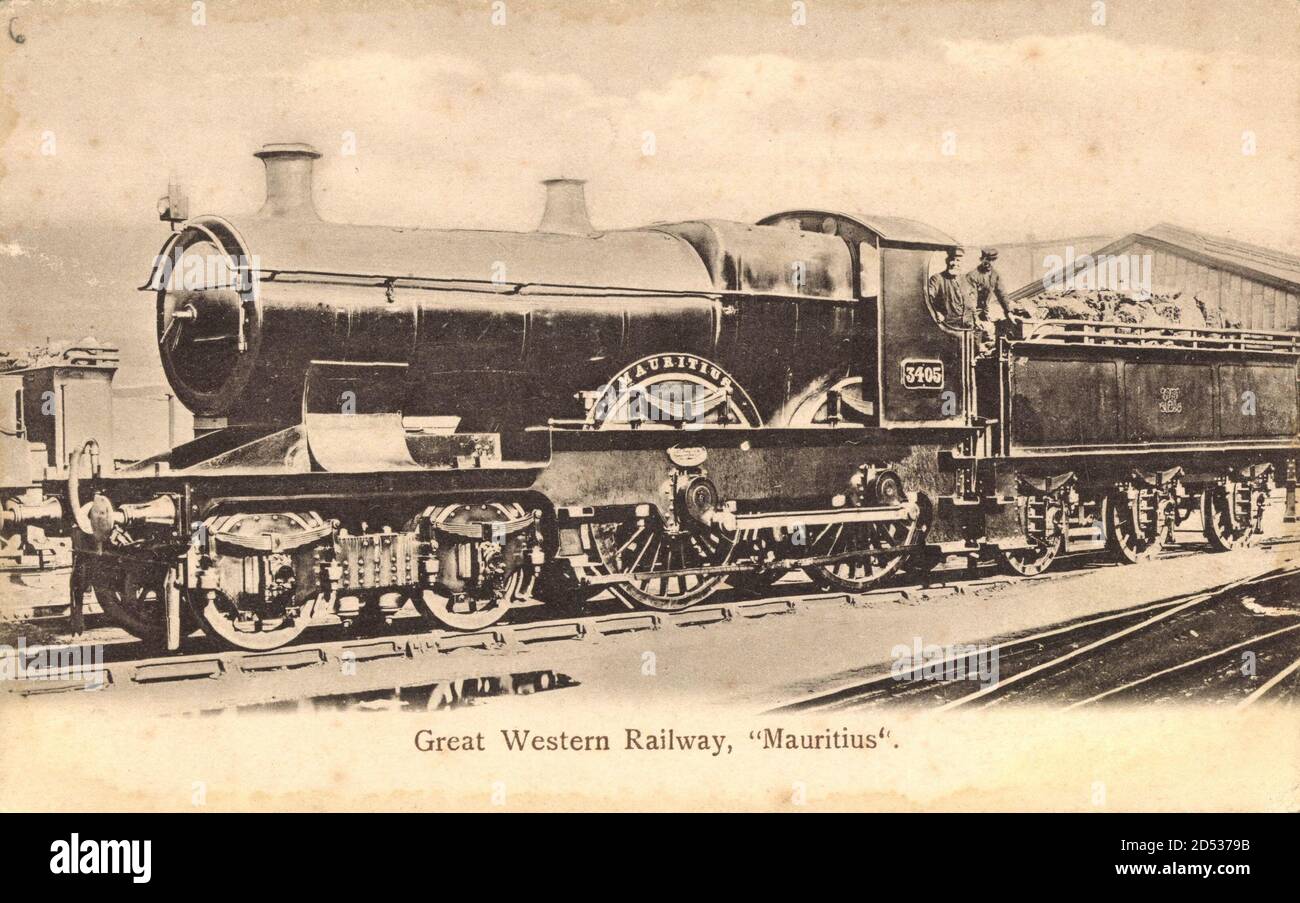 Britische Eisenbahn, Dampflokomotive, Great Western Railway, Mauritius
