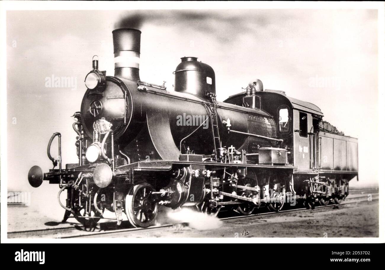 Dänische Eisenbahn, Dampflokomotive, Godstogslokomotiv D, Bygget 1905 | usage worldwide Stock Photo