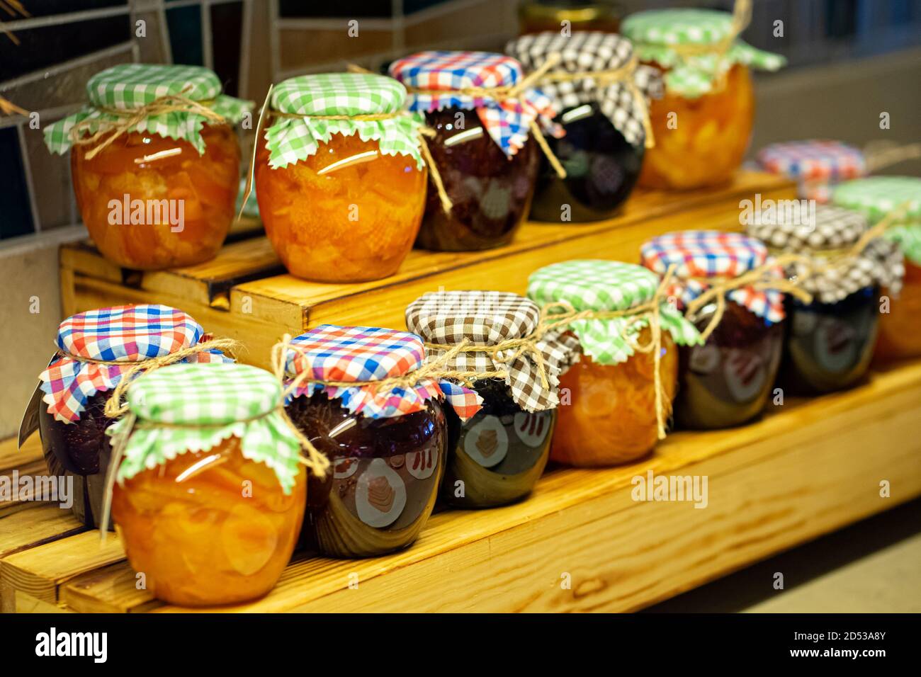 Glass jars of strawberry jam hi-res stock photography and images - Alamy