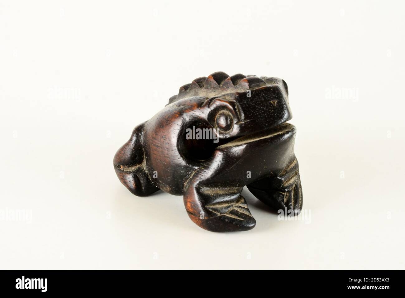 Oriental wooden frog musical instrument Stock Photo Alamy