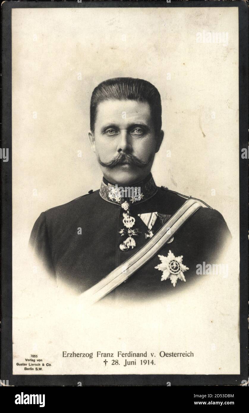 Erzherzog Franz Ferdinand von Österreich, gest. 1914, Liersch 7055