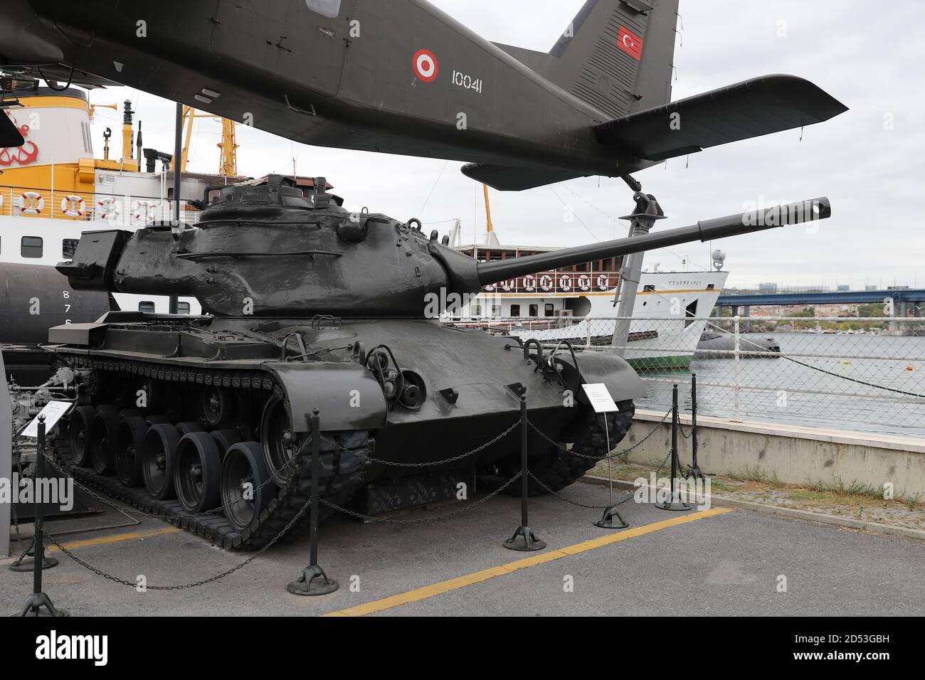 ISTANBUL, TURKEY - SEPTEMBER 20, 2020: M47 Patton Tank in Rahmi M. Koc Industrial Museum. Koc museum is industrial Museum dedicated to history of tran Stock Photo
