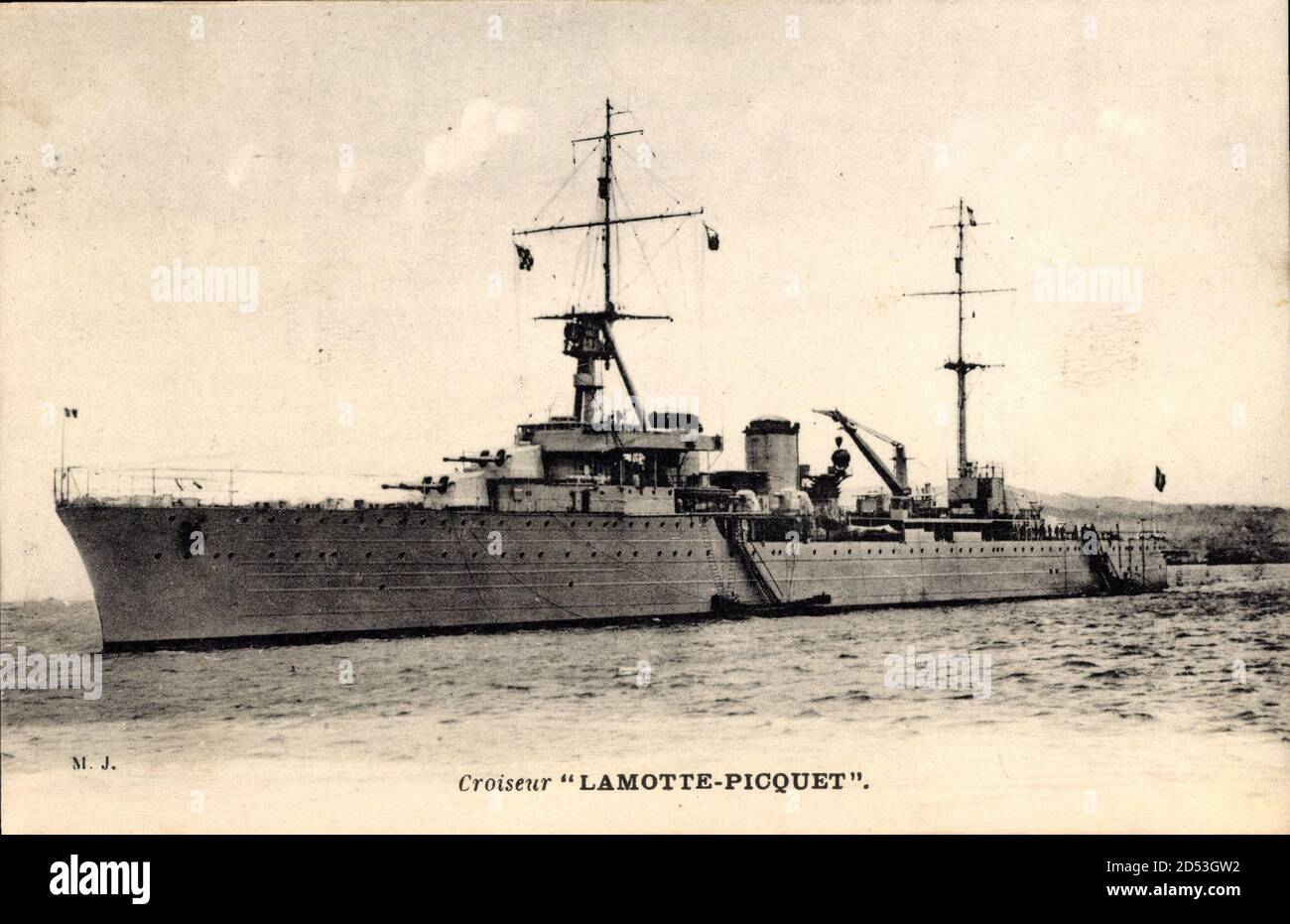 Französisches Kriegsschiff Lamotte Picquet, Croiseur, Geschütztürme