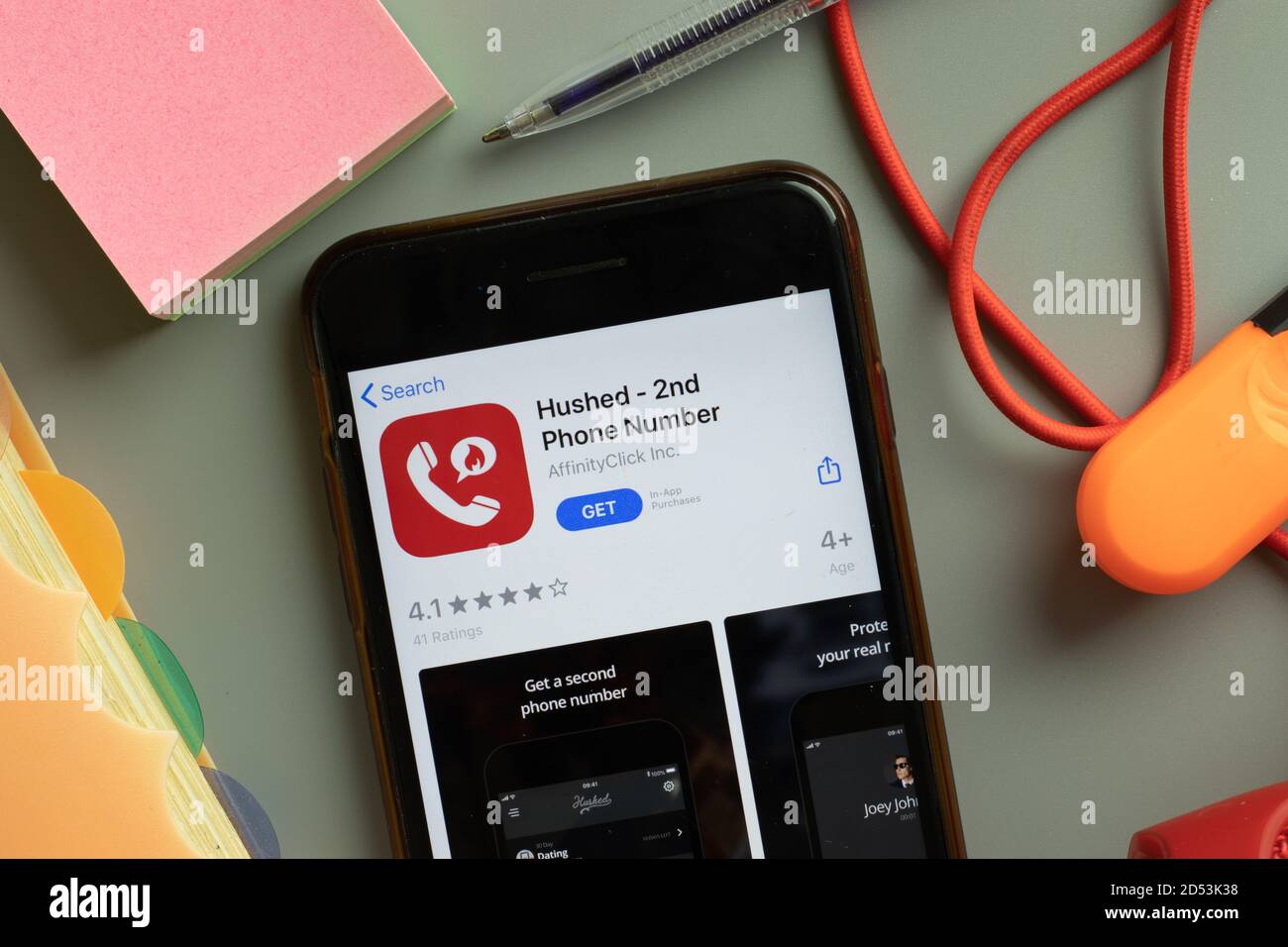 Hushed app hires stock photography and images Alamy
