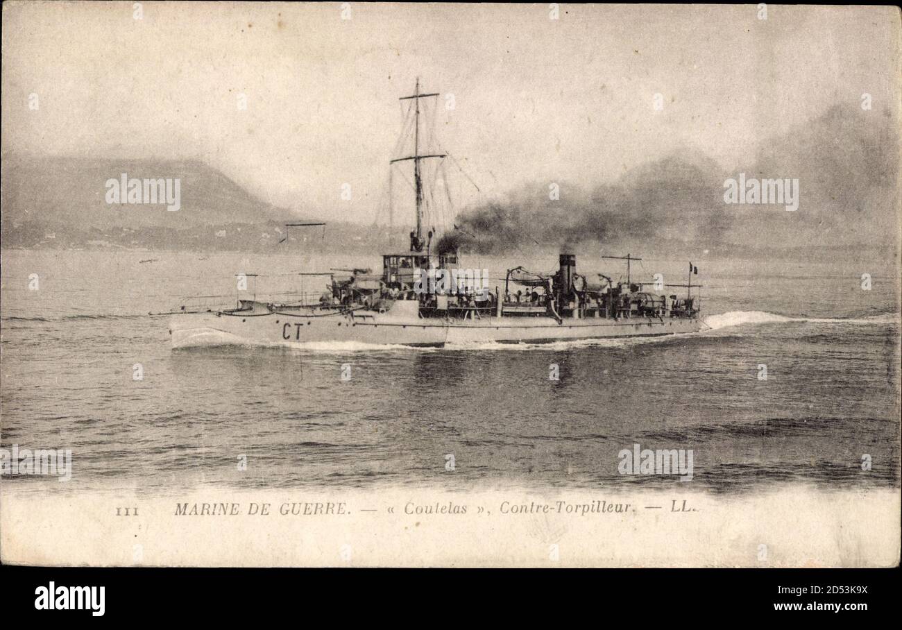 Französisches Kriegsschiff, Contre Torpilleur, Coutelas, Marine