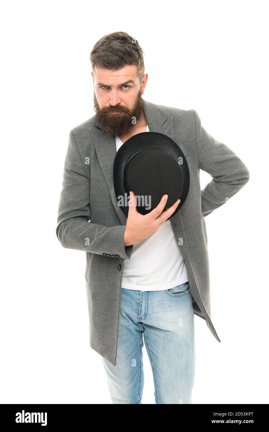 Magic trick performance concept. Circus magic trick performance