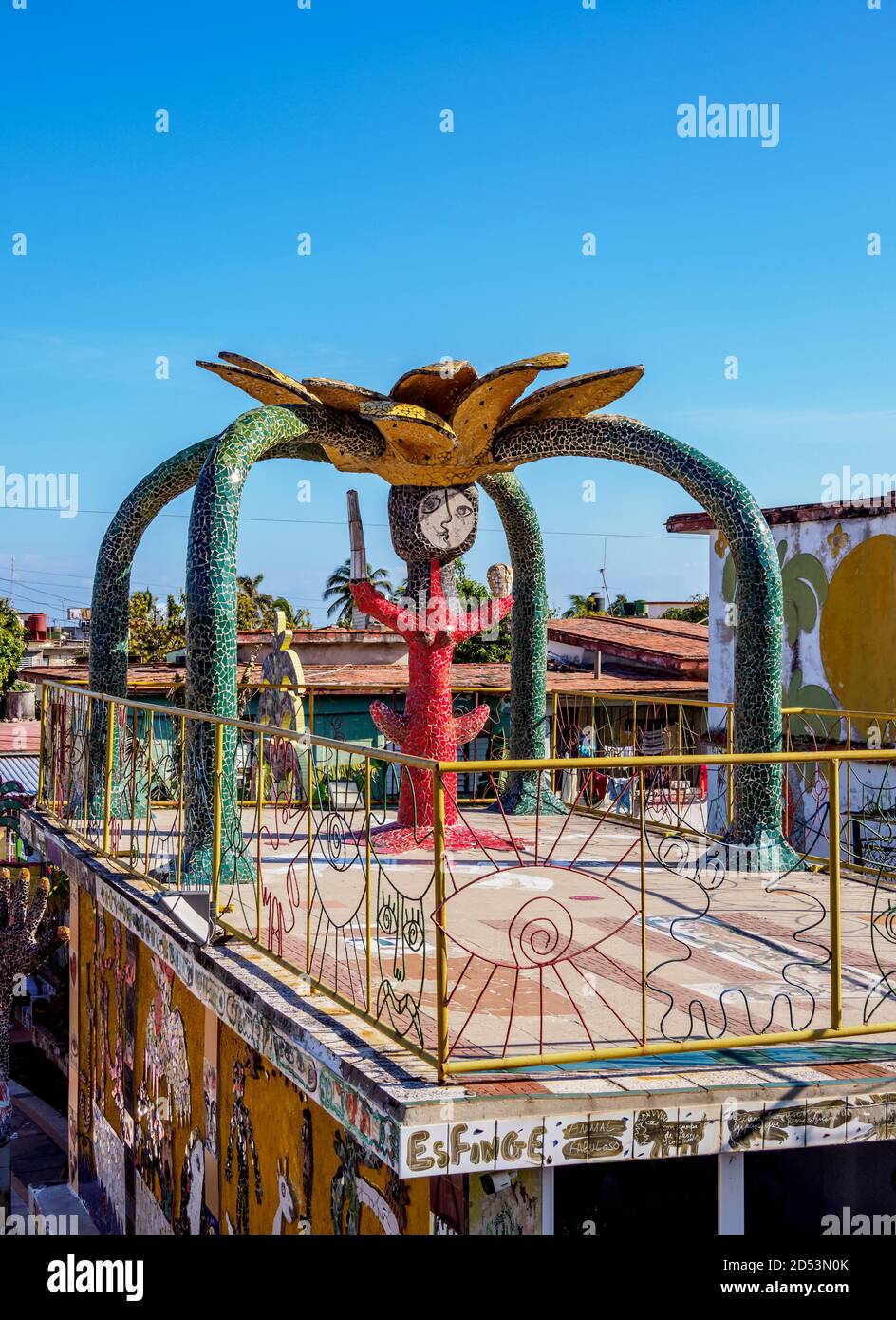 House of Fuster, Fusterlandia, Jaimanitas Neighbourhood, Playa District, Havana, La Habana Province, Cuba Stock Photo