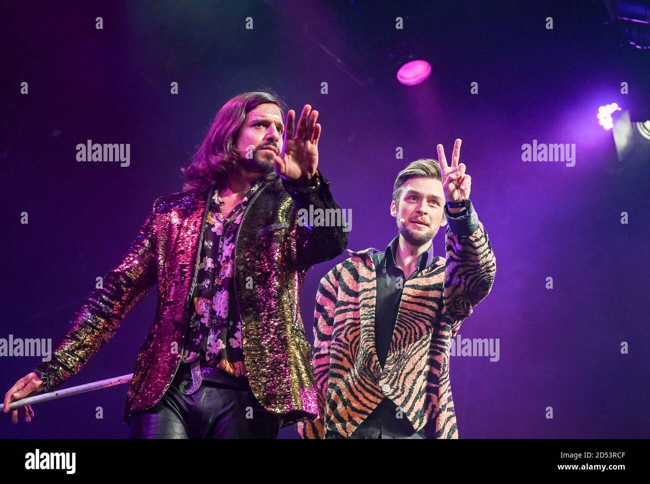 Berlin, Germany. 12th Oct, 2020. The magicians Siegfried and Joy at a press  event for their new magic show "Siegfried & Joy. Let Vegas! Die Zaubershow"  in the tepee - The tent