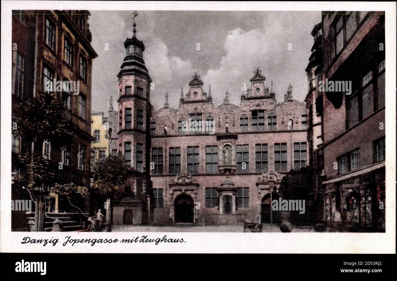 PC POLAND DANZIG GDANSK BÖRSE INTERIOR PRUSSIA (a66476
