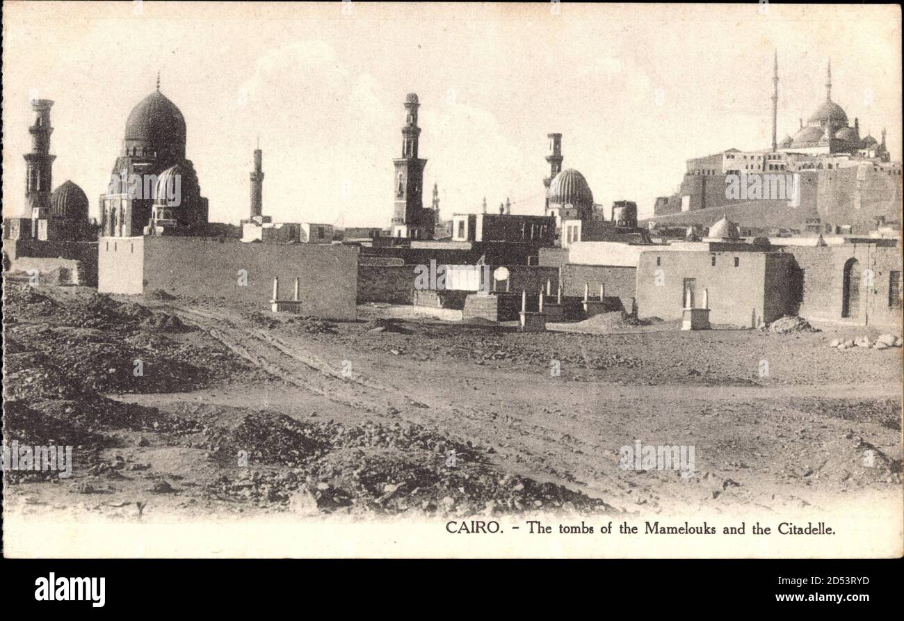 CPA AK CAIRO Mamelouk Tombs through a Gateway EGYPT (1324681