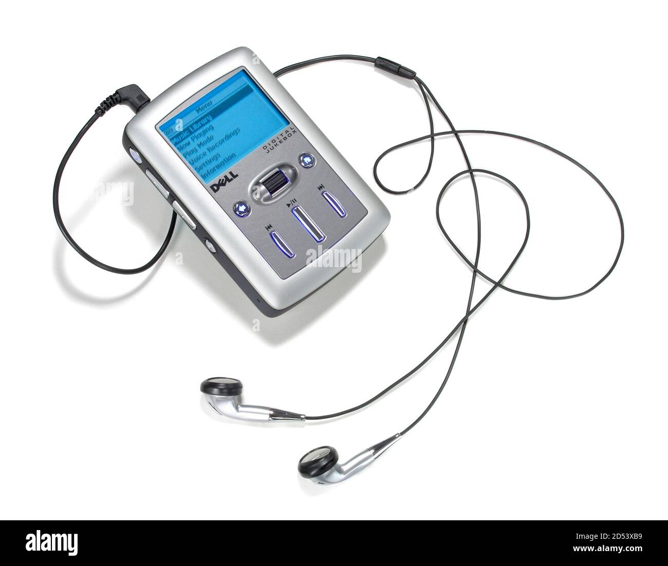 Dell digital jukebox mp3 player photographed on a white background