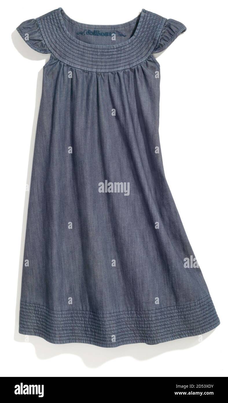 Blue denim dress hi-res stock photography and images - Alamy