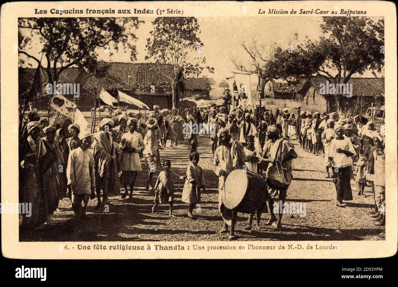 Thandla Indien, Une fete religieuse, une procession, Inder,Capucins francais | usage worldwide Stock Photo