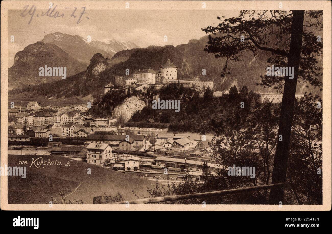 Postkarte Carte Postale Kufstein Tirol Boot Schloss: Manuskript / Papierantiquität