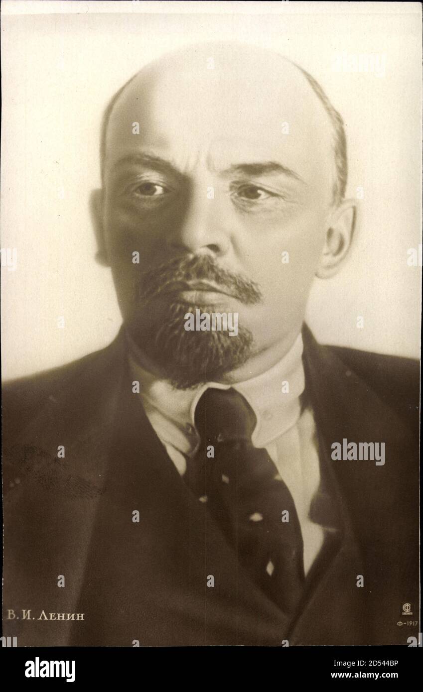 Wladimir Iljitsch Lenin, Russischer Revolutionär, Portrait, Sowjetunion ...