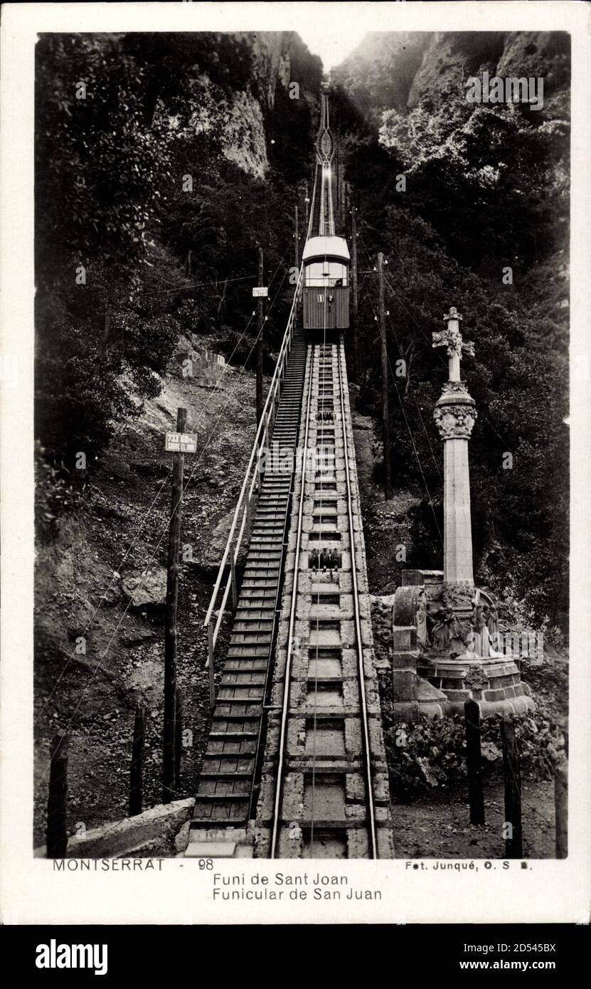 Montserrat, Funi de Sant Joan, Funicular de San Juan, Seilbahn usage