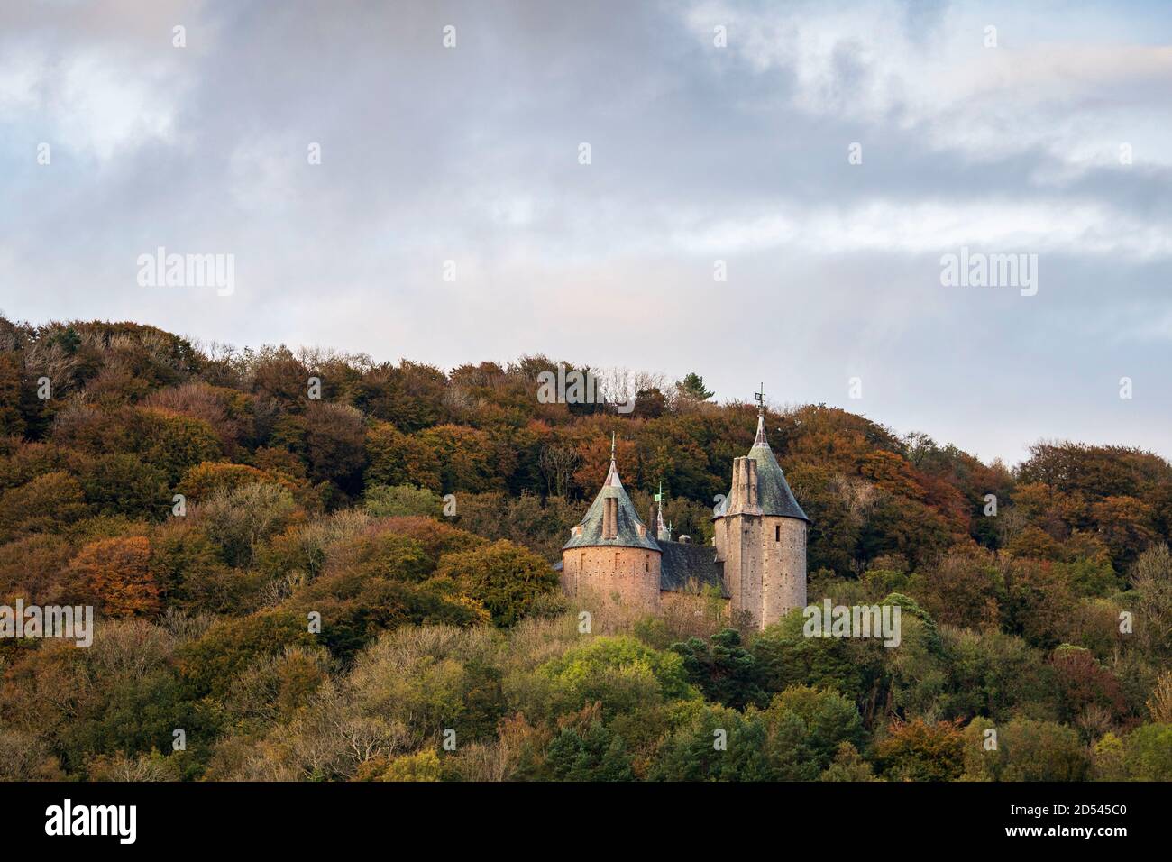CARDIFF, WALES - OCTOBER 12: A general view of Castell Coch on October 12, 2020 in Cardiff, Wales. Stock Photo