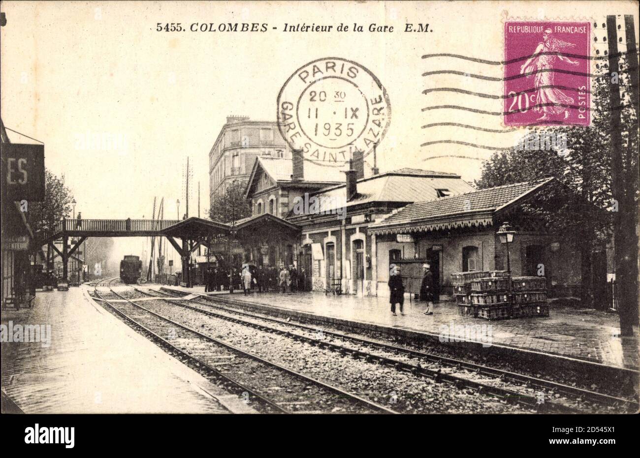 Colombes Hauts de Seine, Intérieur de la Gare, Bahnhof, Gleisseite