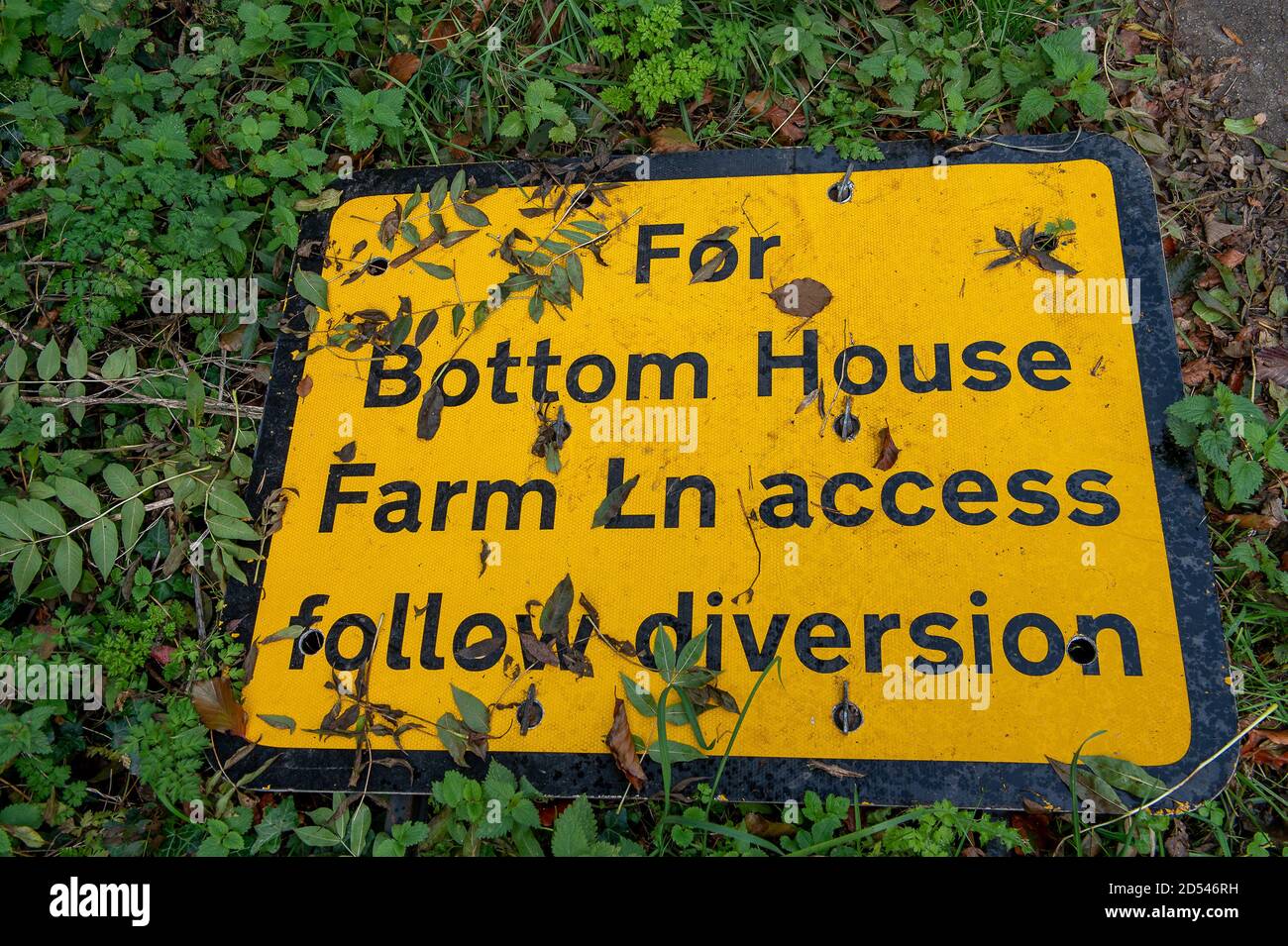 Chalfont St Giles, Buckinghamshire, UK. 12th October, 2020. A diversion