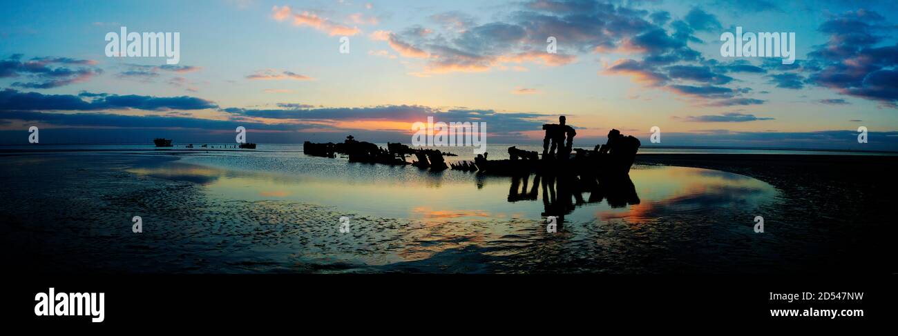 Wreck of SS Iconic Star, Formby Stock Photo - Alamy