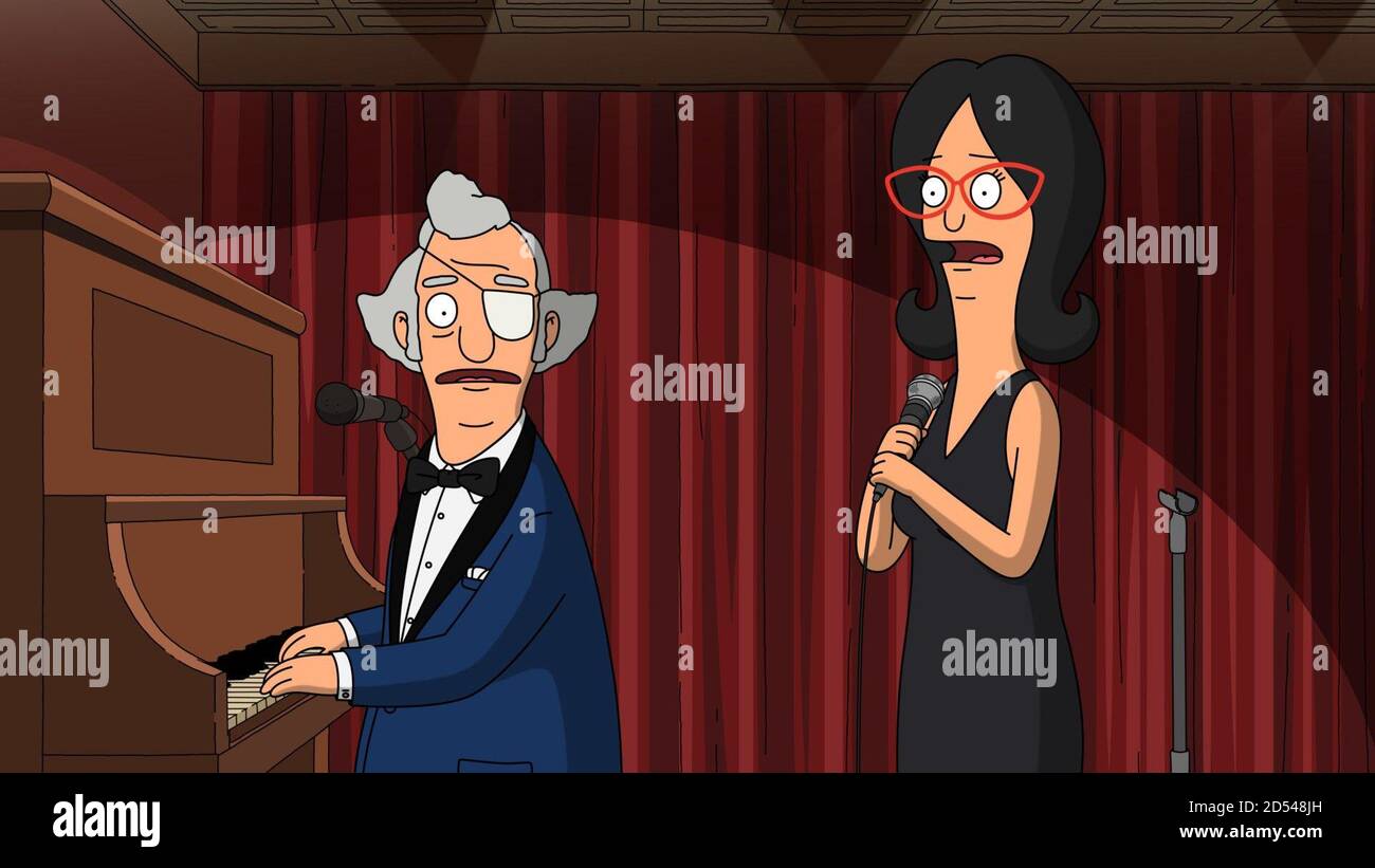 BOB'S BURGERS, from left Calvin Fischoeder (voice Kevin Kline), Linda
