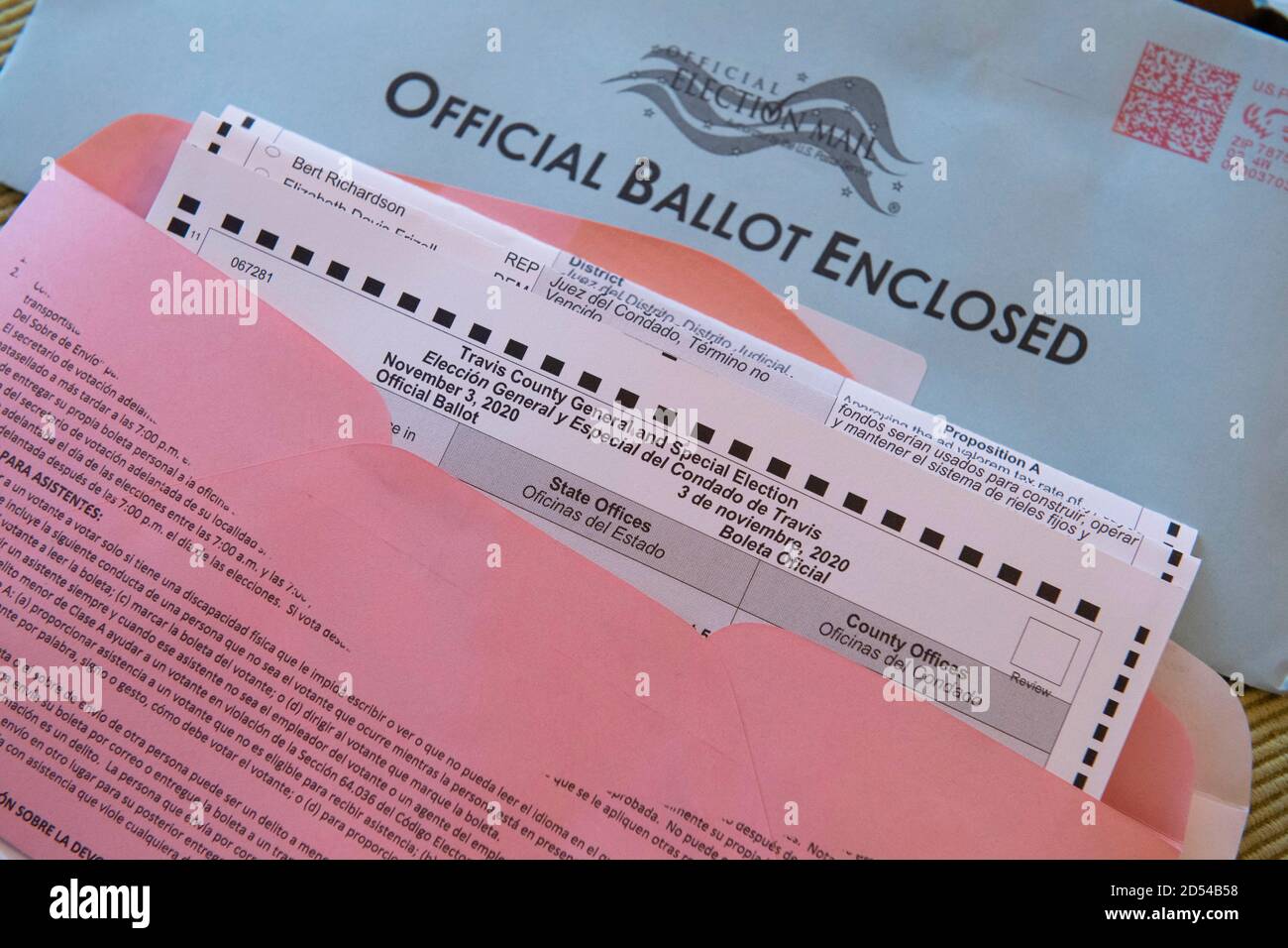 Official ballot return envelope hires stock photography and images Alamy