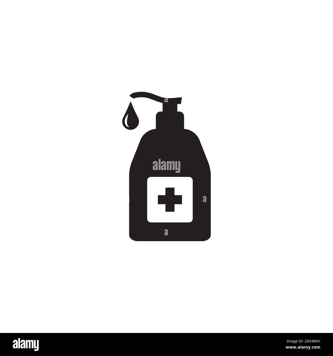 Hand sanitizer icon, hand sanitizer bottle vector isolated Stock Vector ...