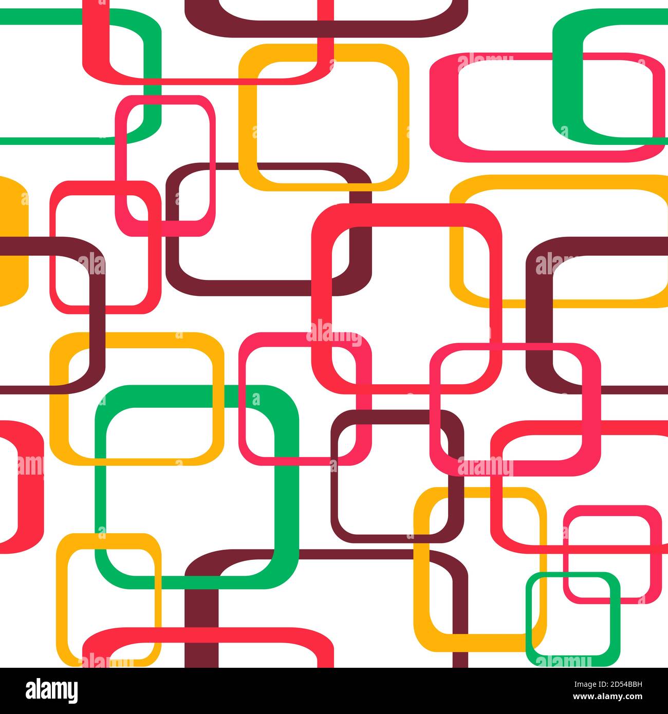 Retro seamless pattern background with squares - rounded Stock Vector ...