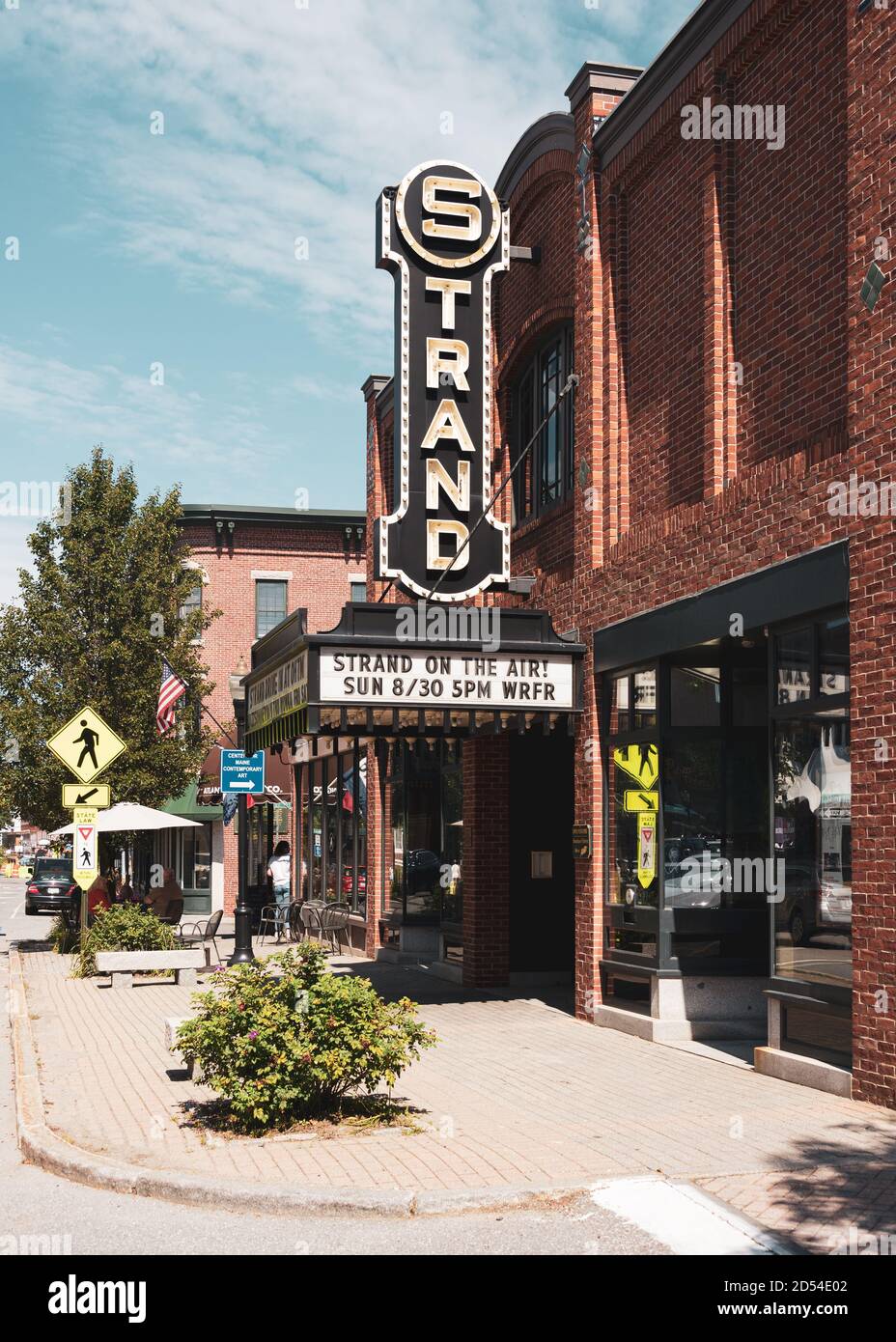 The Strand Theater, in Rockland, Maine Stock Photo