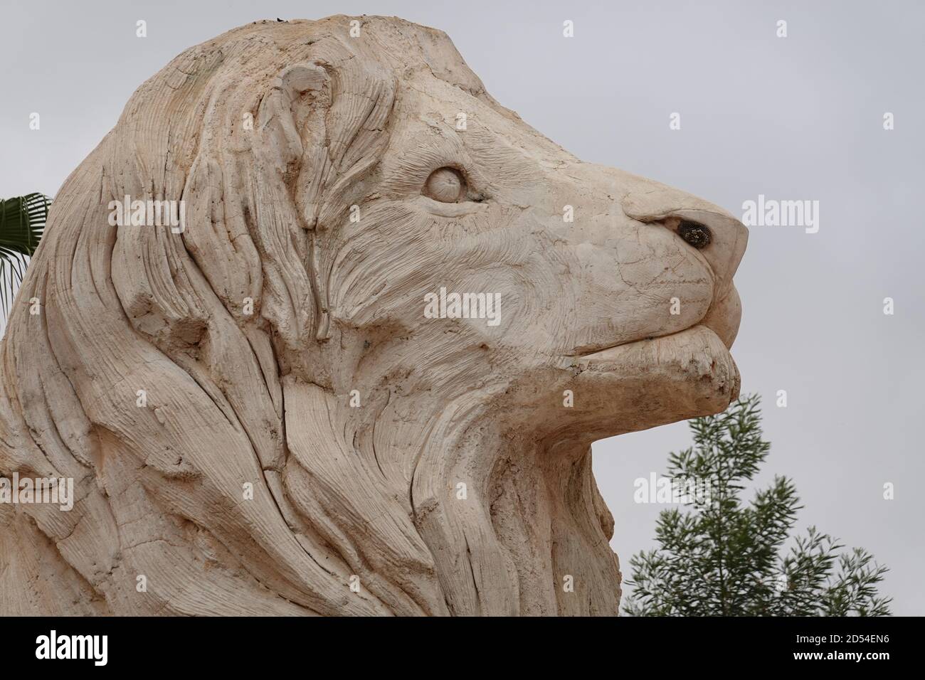 Lion sculpture closeup hi-res stock photography and images - Alamy