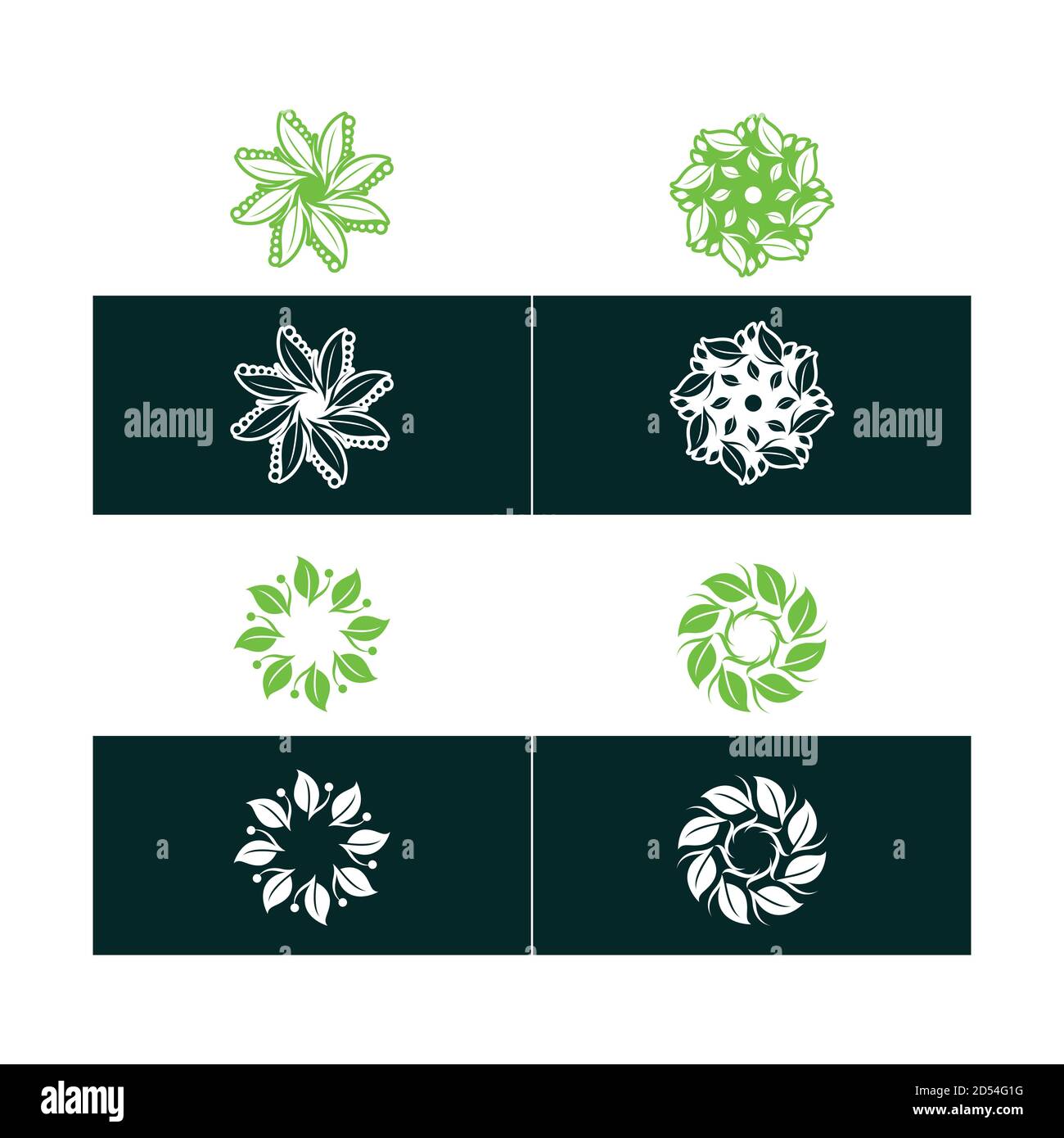 leaf green nature logo and symbol template Vector Stock Vector Image ...
