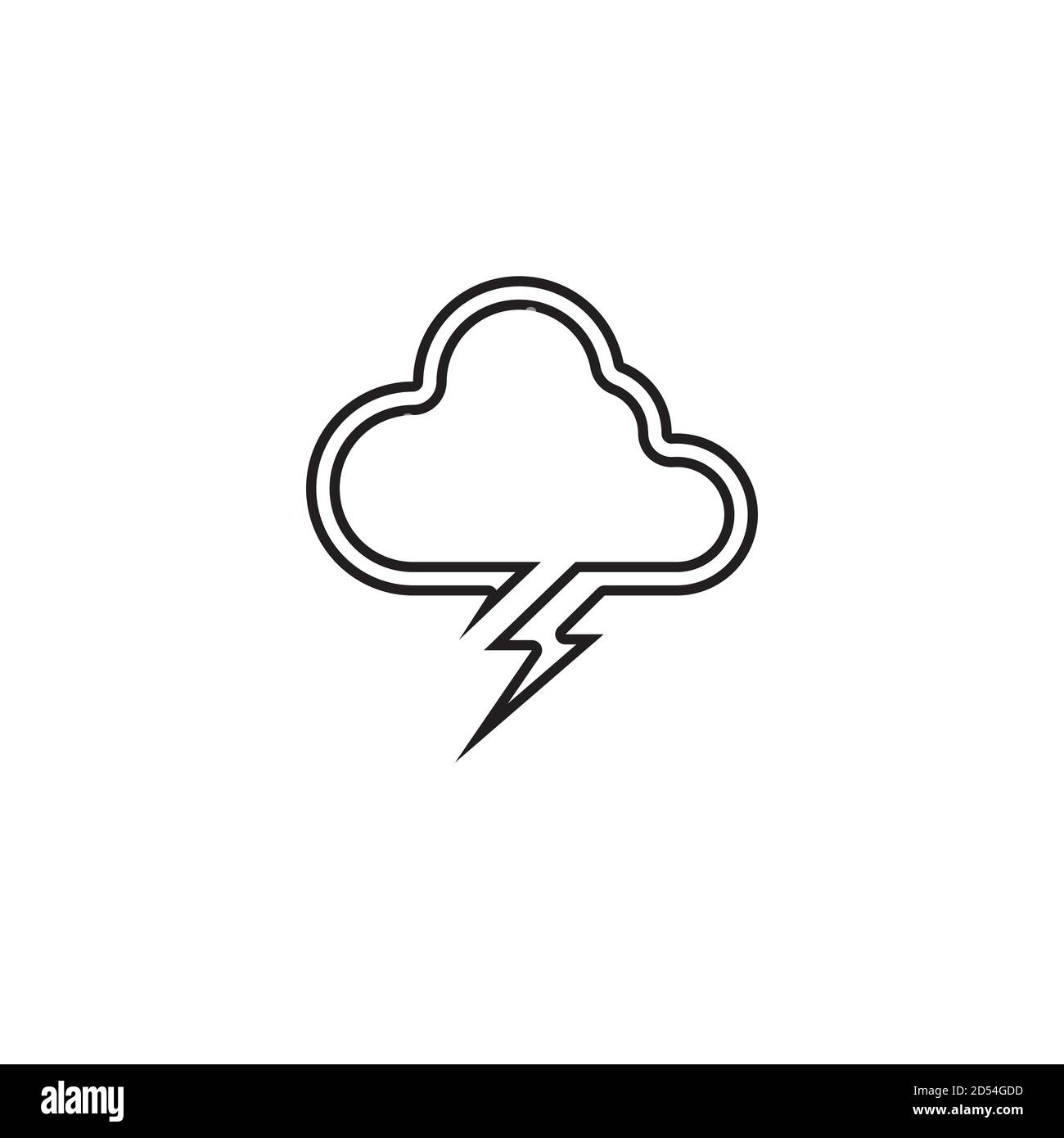 Cloud servers data logo and symbols icons Stock Vector