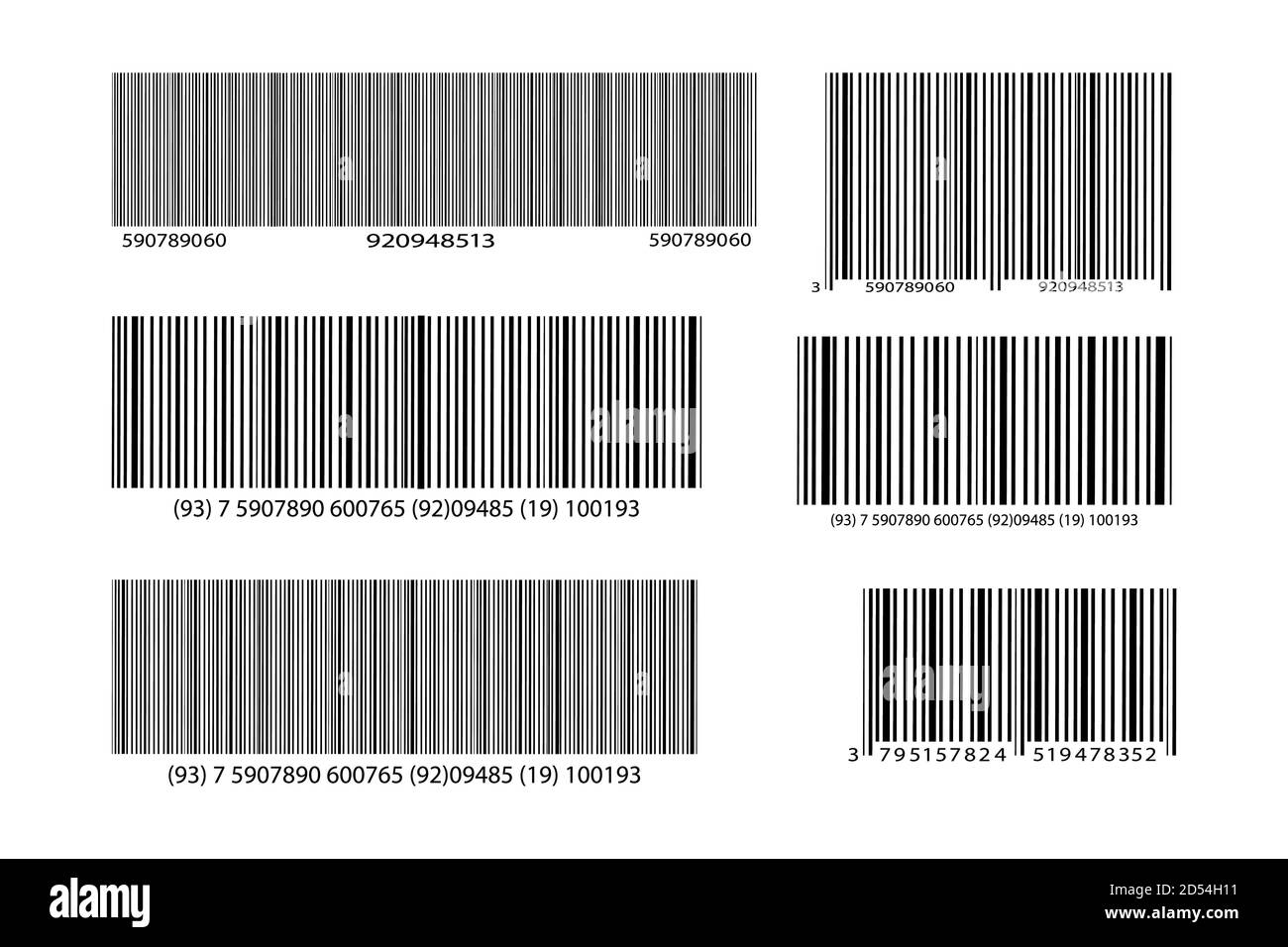 Realistic bar code icon. A modern simple flat barcode. Marketing, the ...