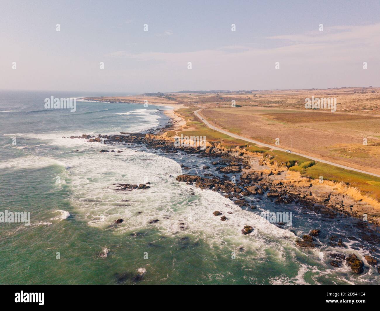 Aerial view of ocean land hi-res stock photography and images - Alamy