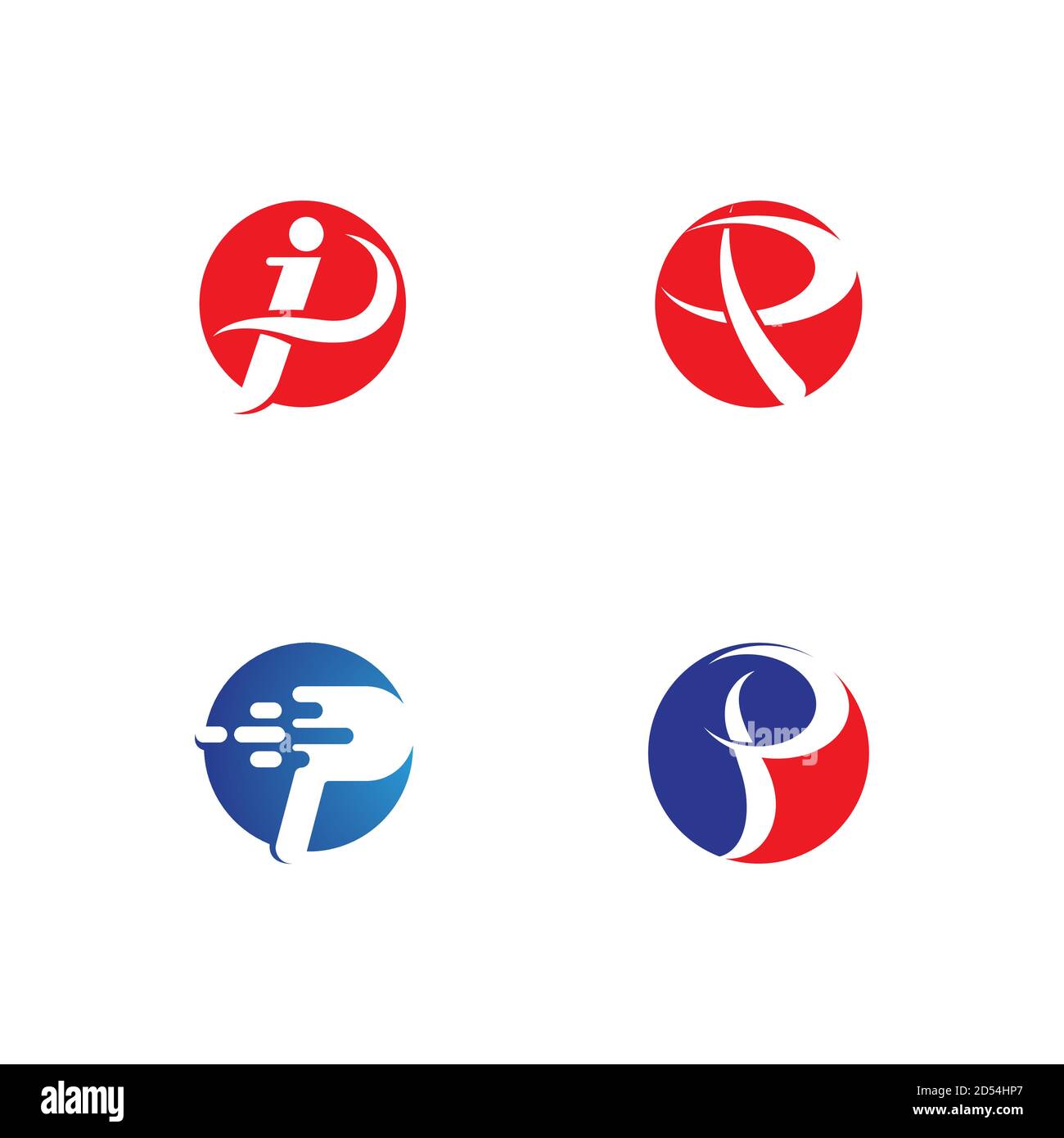P logo and symbol vector template design Stock Vector
