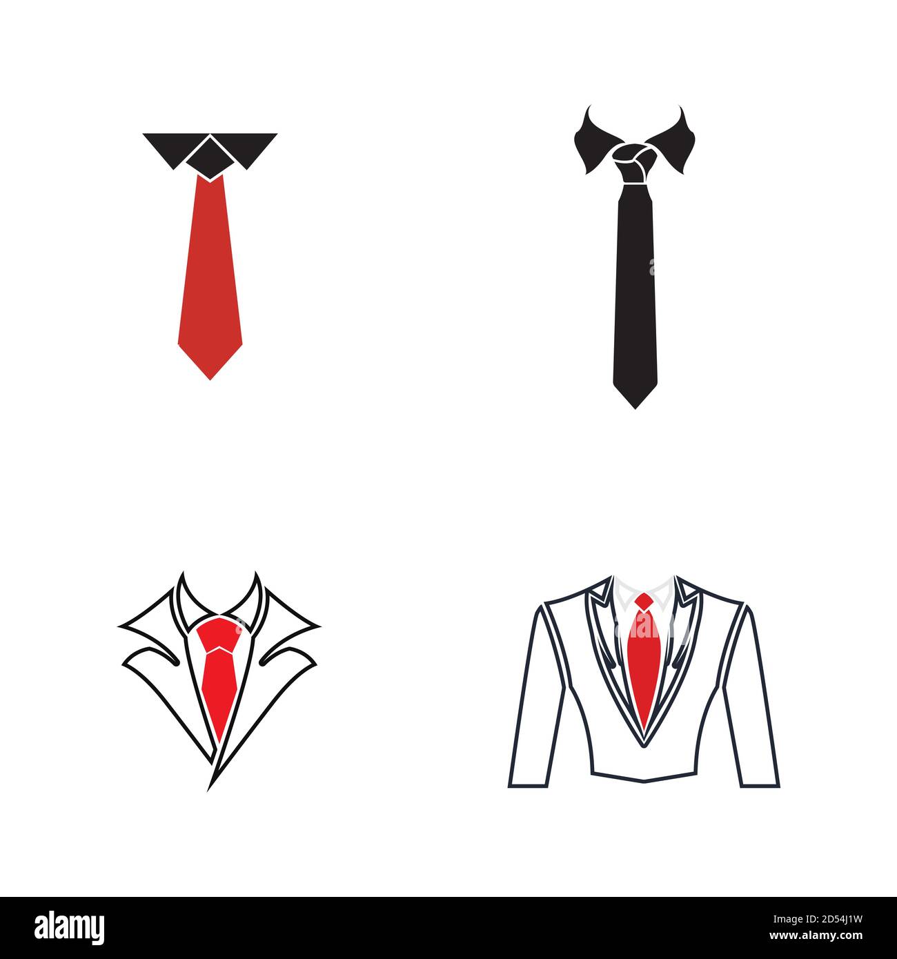 Vector coat tie for business Stock Vector Image Art Alamy