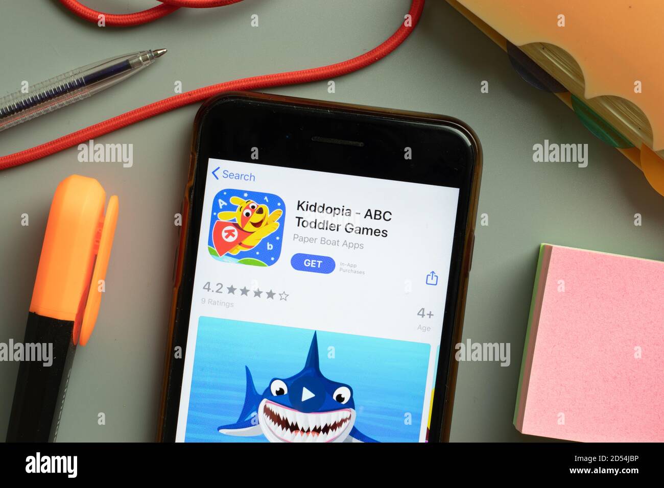 New York, USA 29 September 2020 Kiddopia ABC Toddler Games mobile