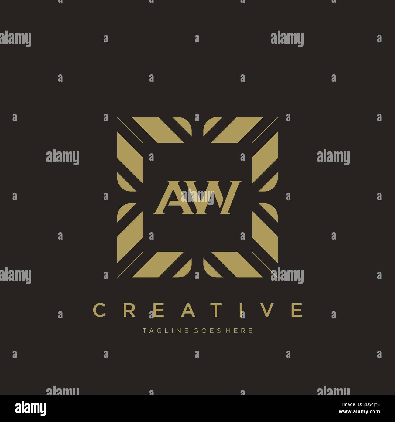 initial letter luxury ornament monogram logo template vector Stock Vector