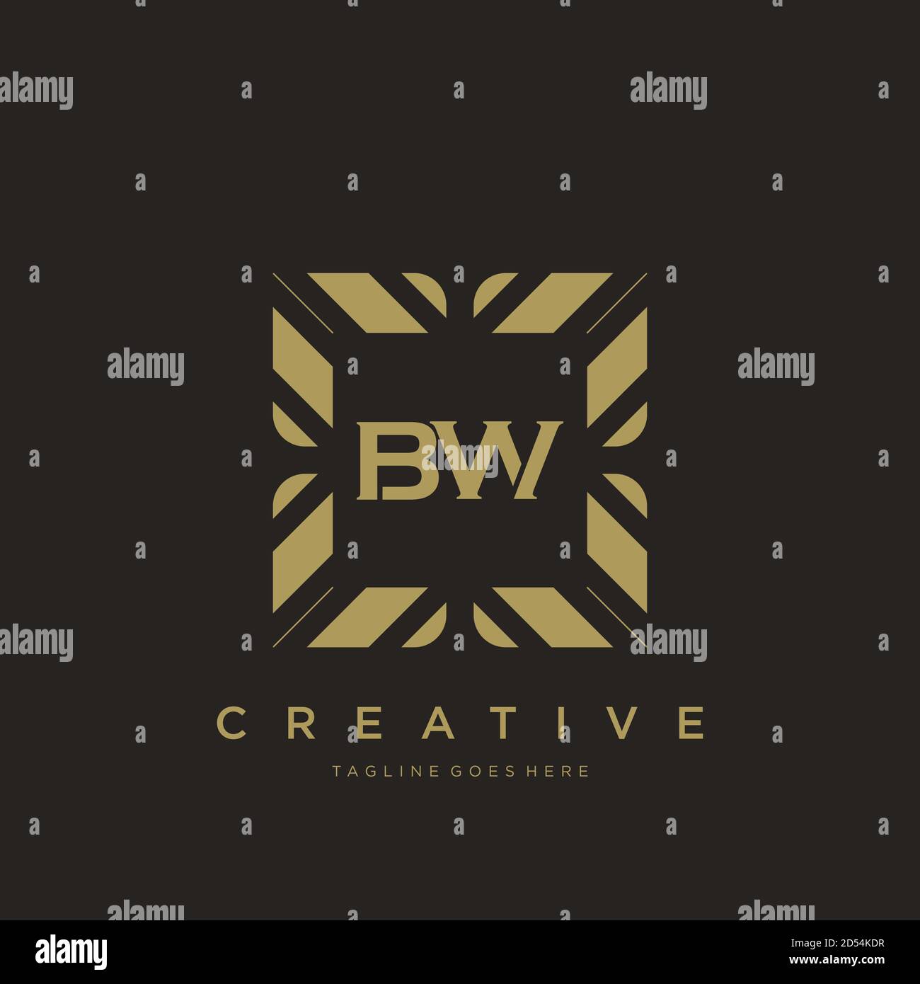 initial letter luxury ornament monogram logo template vector Stock Vector