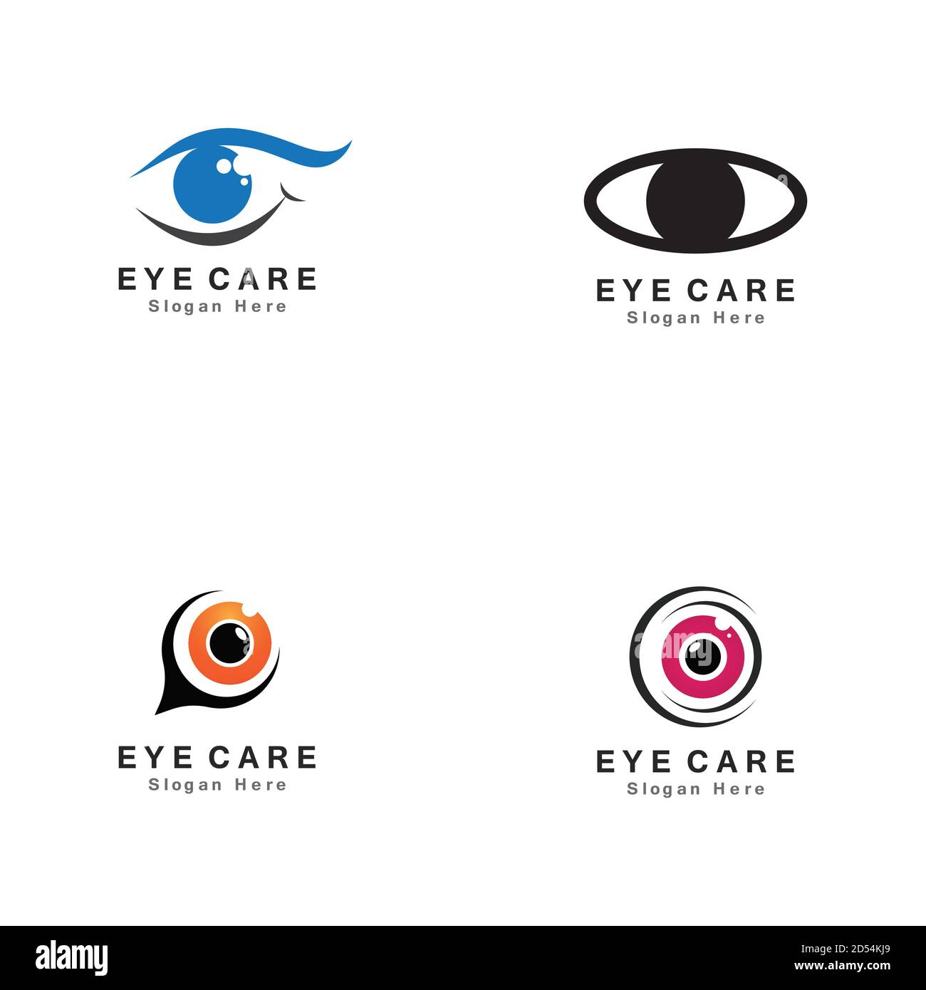 Eye Care vector logo design Stock Vector Image & Art Alamy
