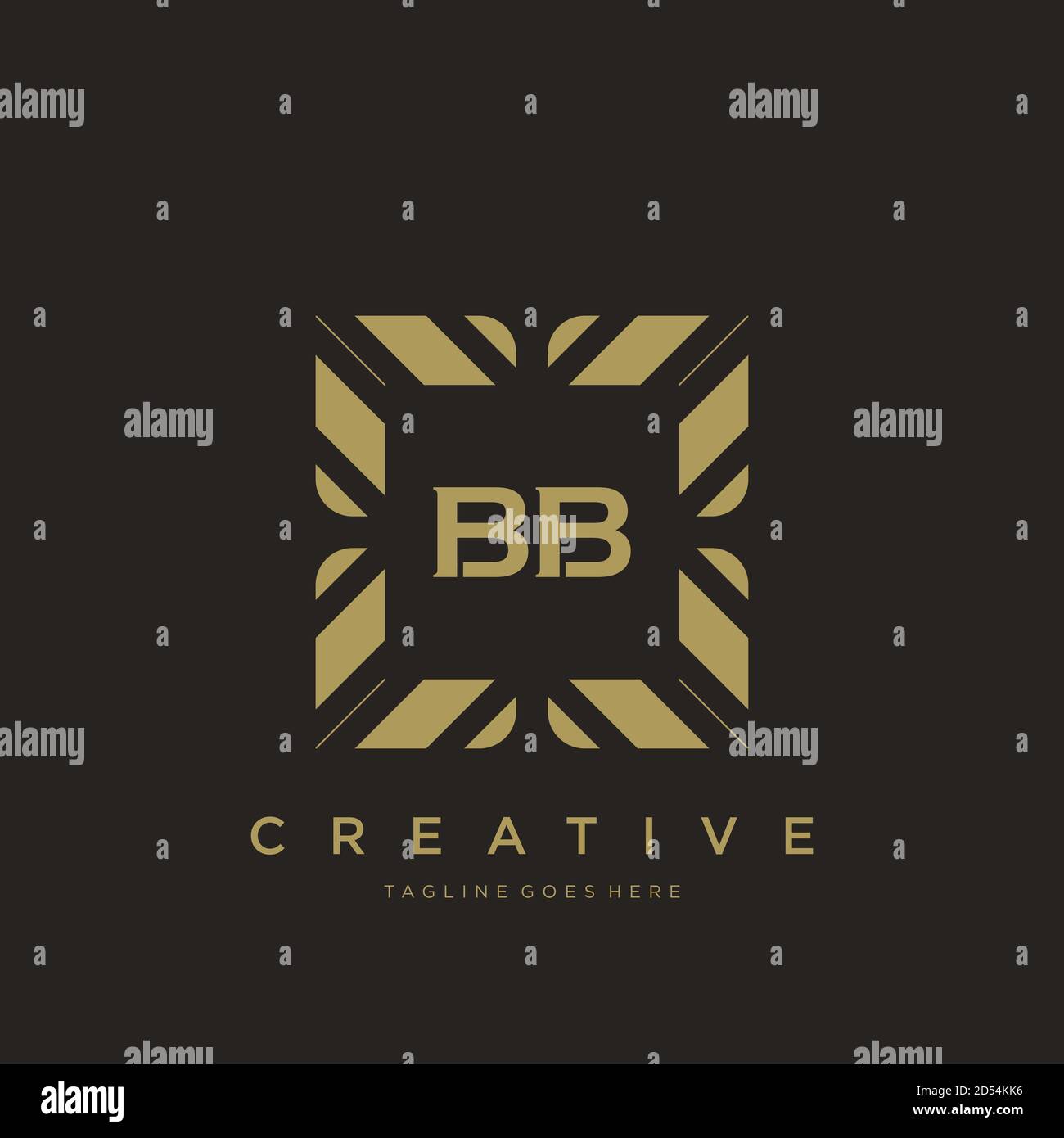initial letter luxury ornament monogram logo template vector Stock Vector