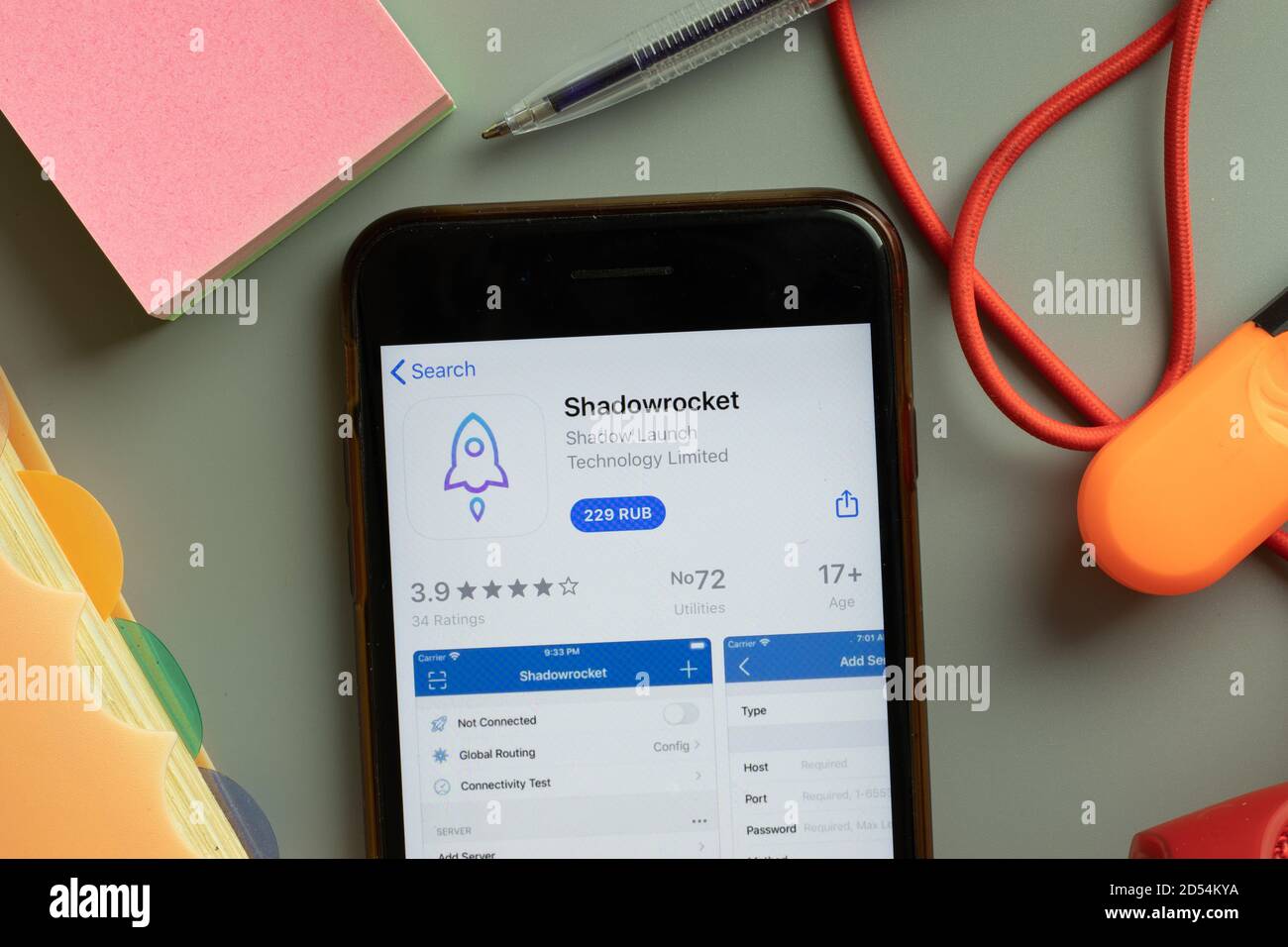 Shadowrocket logo hi-res stock photography and images - Alamy