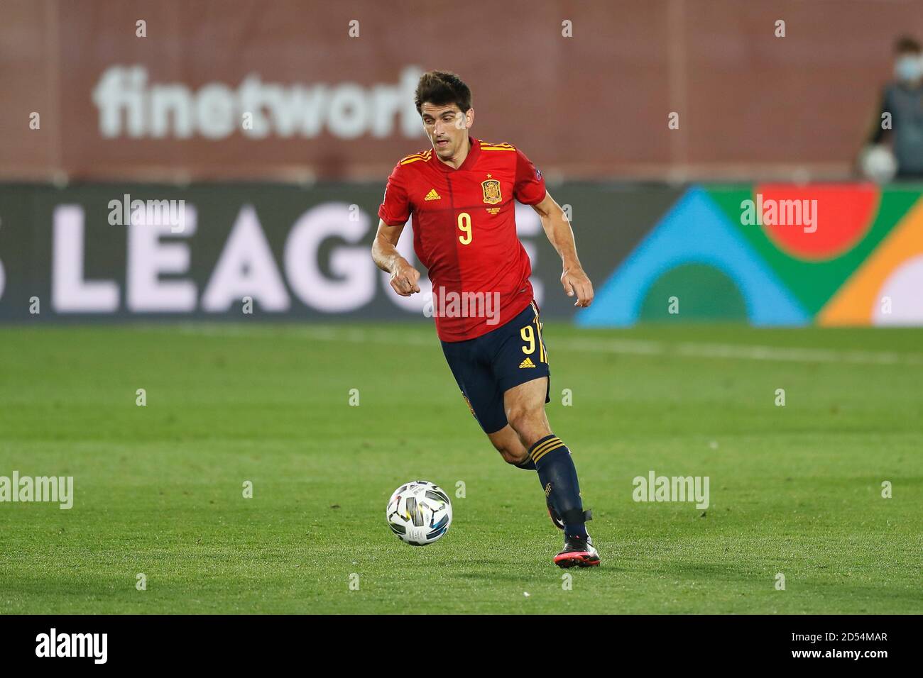 Madrid, Spain. 10th Oct, 2020. Gerard Moreno (ESP) Football/Soccer : UEFA Nations League group stage for final tournament Group A4 Matchday 3 between Spain 1-0 Switzerland at the Estadio Alfredo Di Stefano in Madrid, Spain . Credit: Mutsu Kawamori/AFLO/Alamy Live News Stock Photo